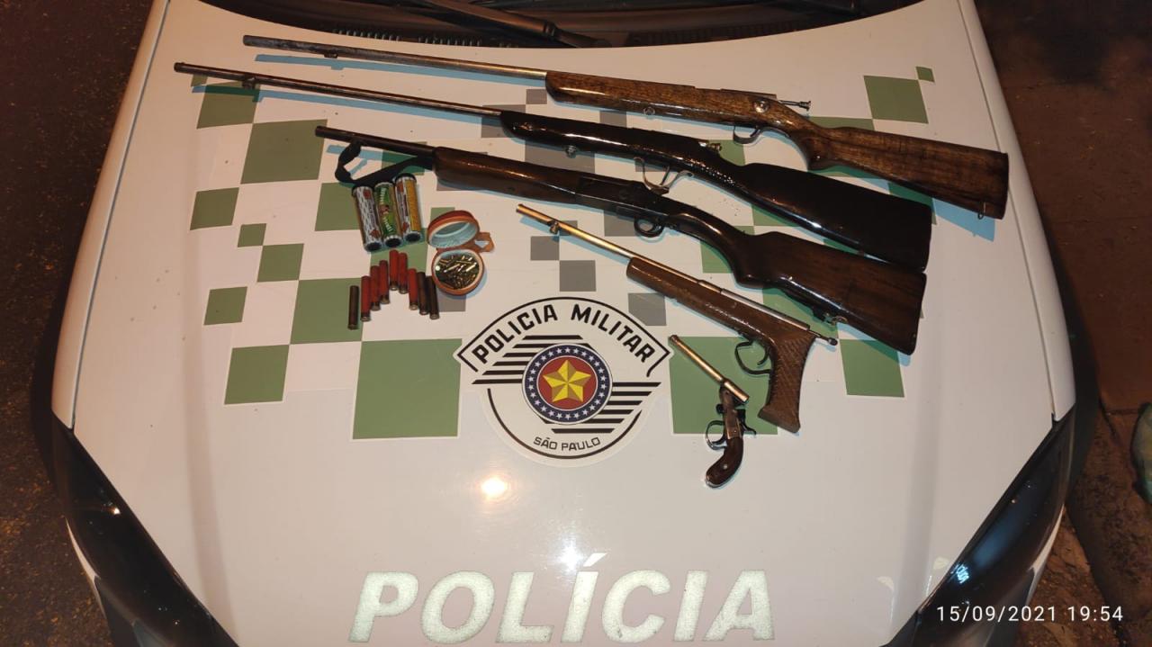 Foto 2 de 2 — Polícia Ambiental prende homem por porte ilegal de arma de fogo